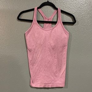Lululemon Ebb to Street Racerback Pink Seamless Tank size 6